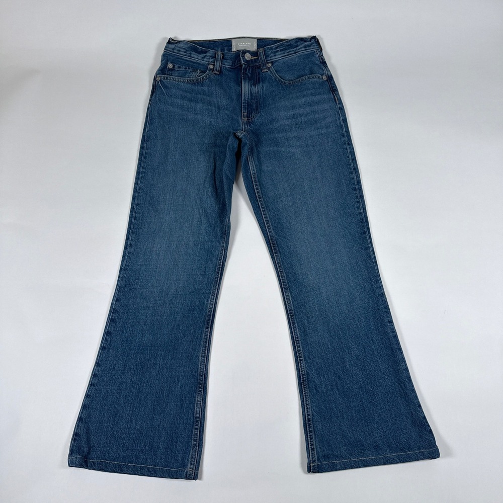 Everlane The Slouch Bootcut Jean Women 26 Blue Denim High Rise Casual Minimalist